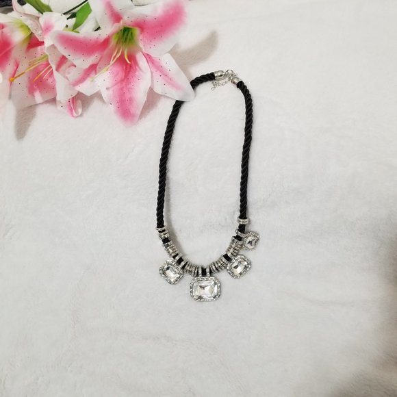 Rhinestone Pendant Necklace - Picture 4 of 5